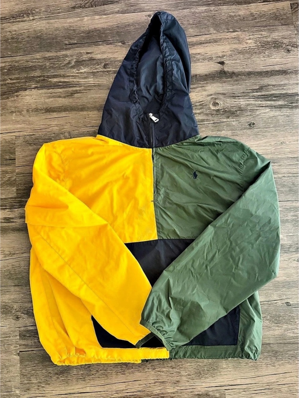Polo Ralph Lauren Boys 14/16 Colorblock Hooded Windbreaker